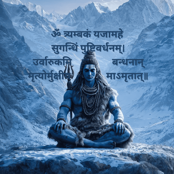 ॐ त्र्यम्बकं यजामहे सुगन्धिं पुष्टिवर्धनम्। उर्वारुकमिव बन्धनान् मृत्योर्मुक्षीय माऽम